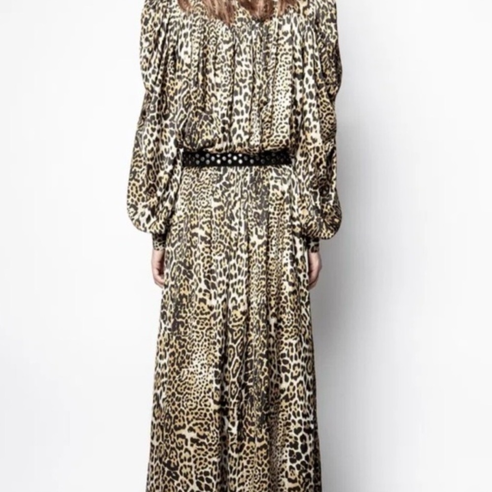 ZADIG & VOLTAIRE Run Satin Leo Dress - Picture 3 of 7